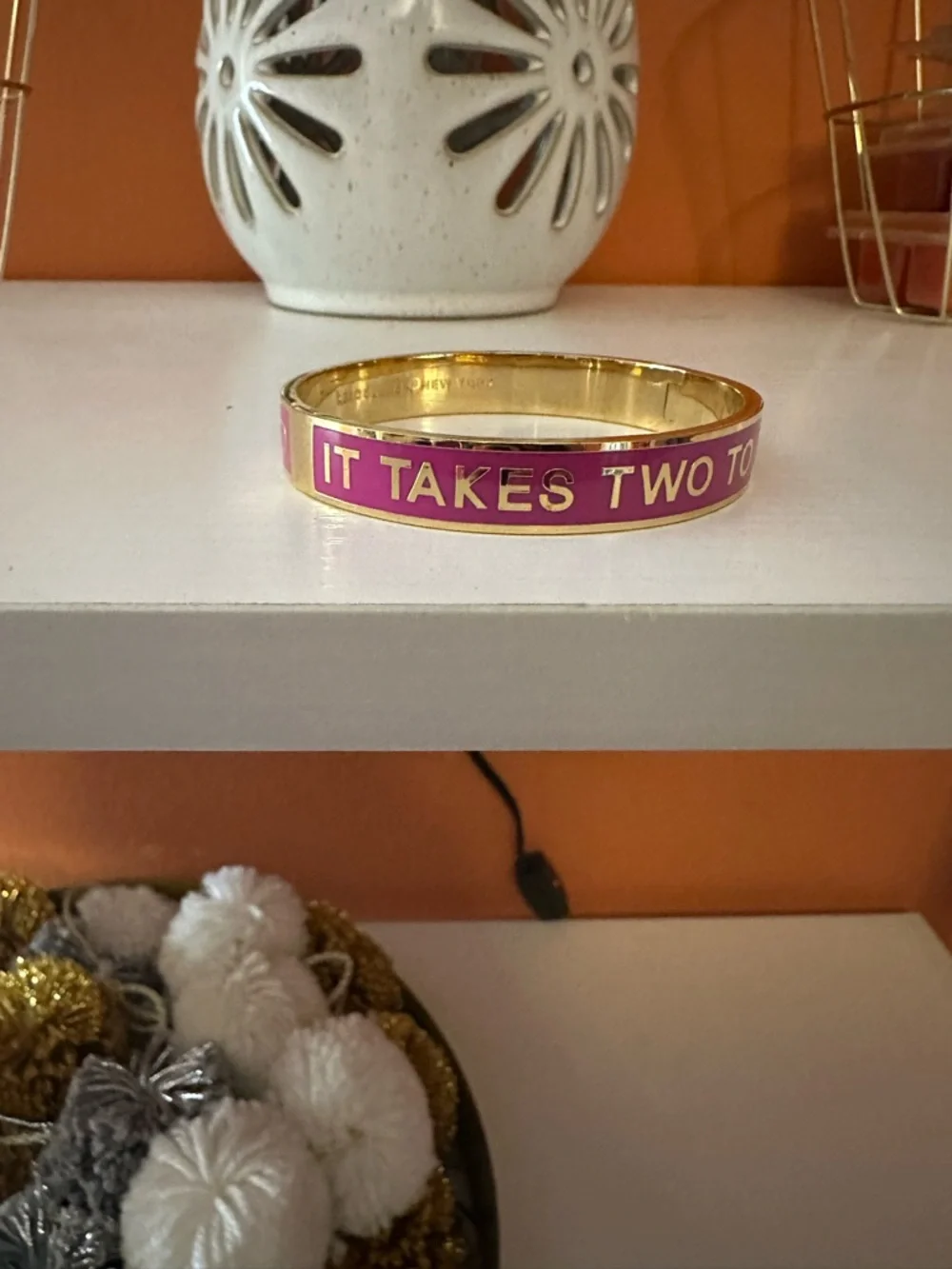 KATE SPADE “It Takes Two to Tango” Idiosm Bangle Bracelet(NWOT) - Picture 6 of 6